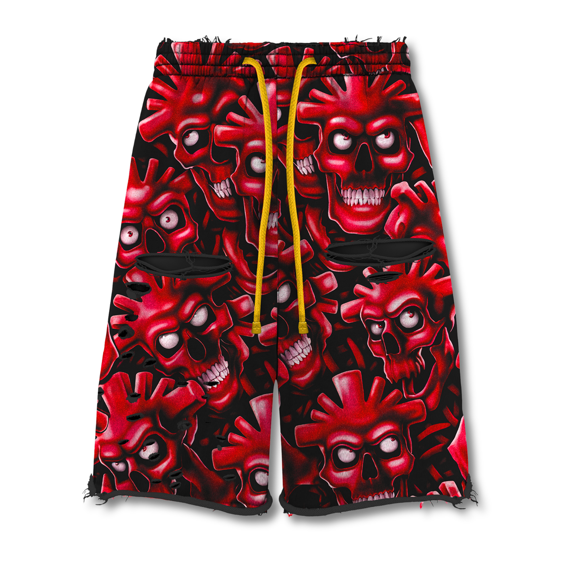 Red Skull Shorts