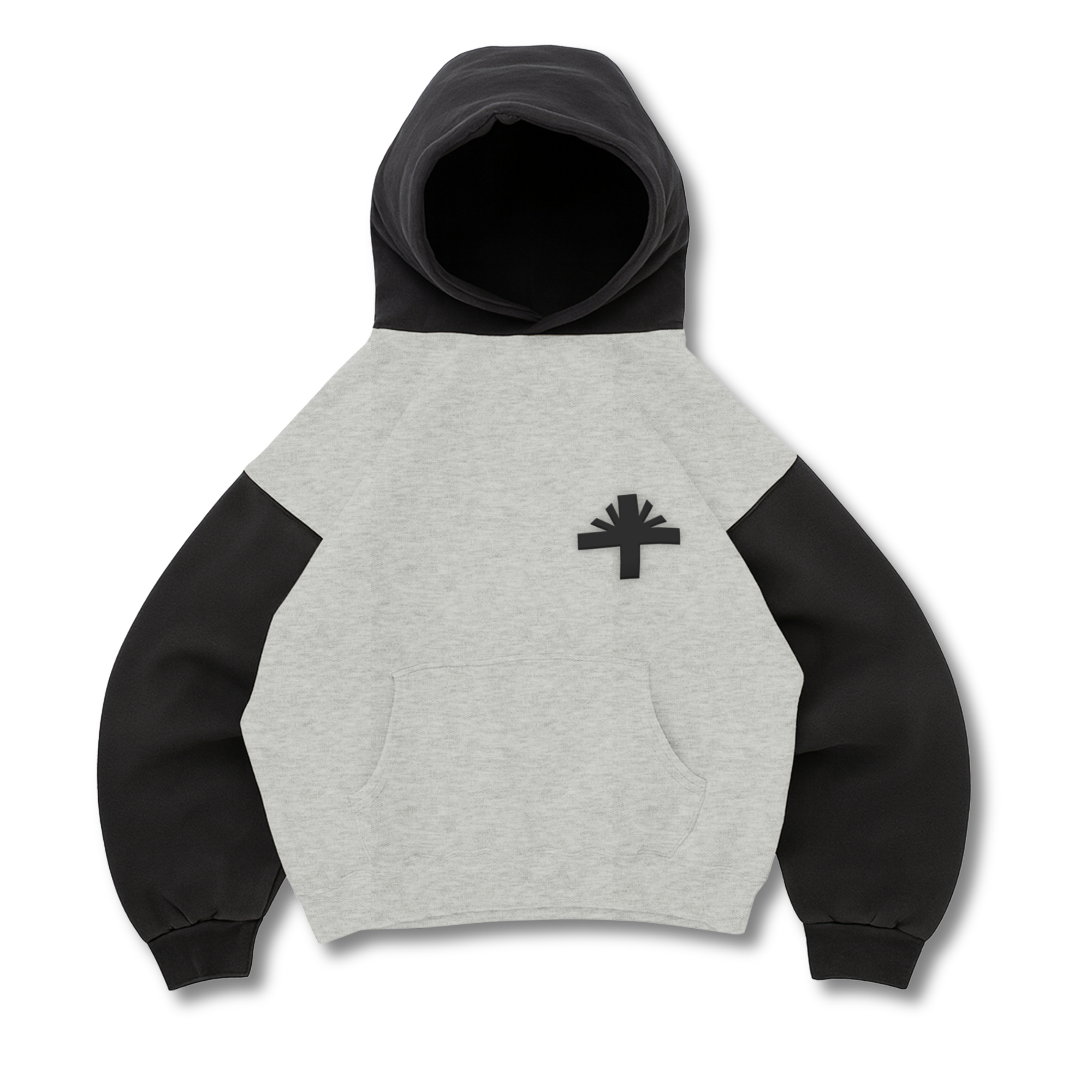 2-Tone Black Hoodie